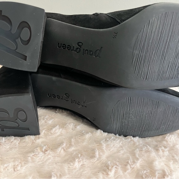 Paul Green Sydney black suede belted‎ detail bootie NEW US 10 - Picture 6 of 7